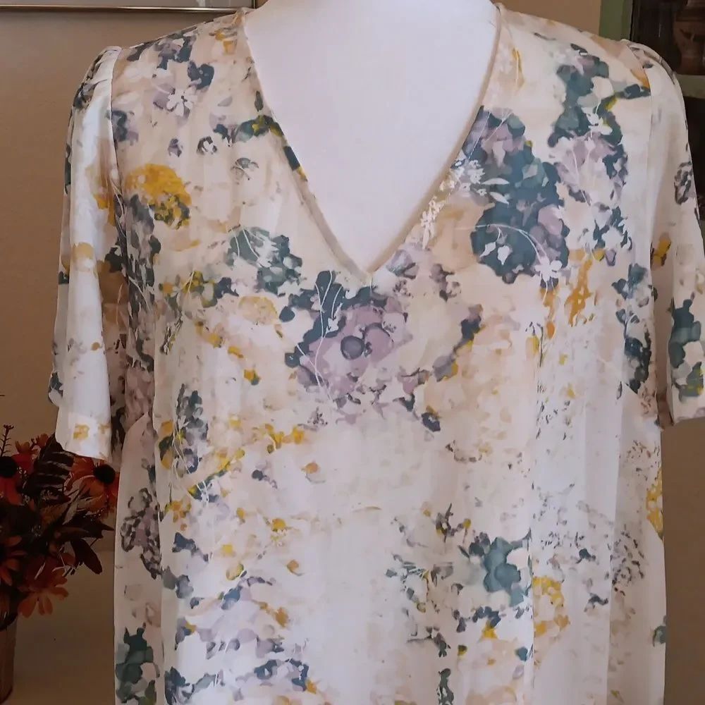 NWT A New Day Ruffled Shift Dress - Picture 3 of 10